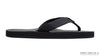Classic Rubber Single Layer Women's Sandal Soft Top 3/4" EVA Rubber Filled Nylon Strap Black