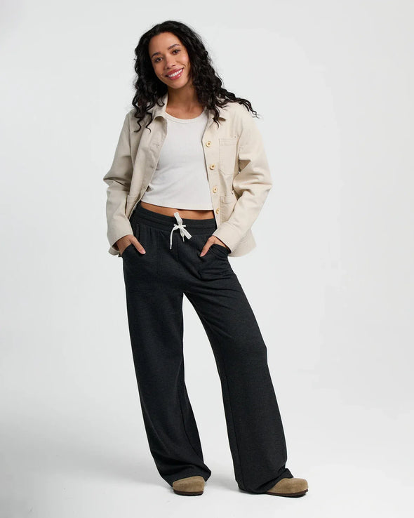 Bamboo Lightweight Fleece Wide Leg Pant