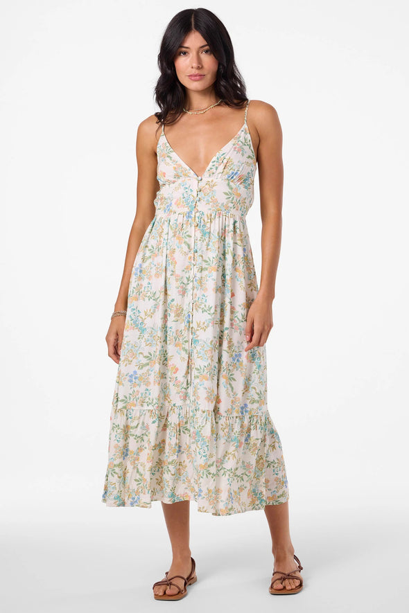 Pilar Nayomi Floral Midi Dress