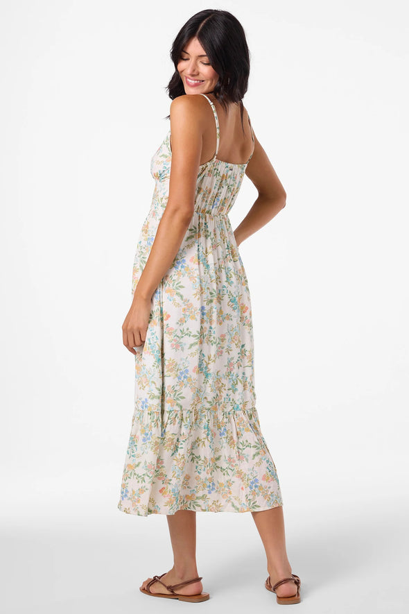Pilar Nayomi Floral Midi Dress