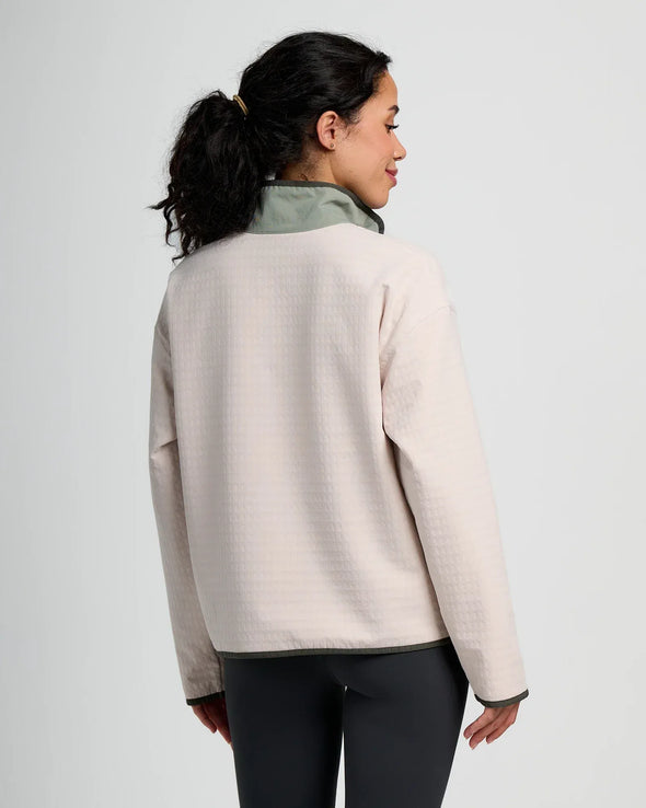 Gridback Fleece Snap Pullover