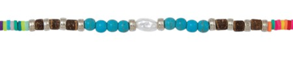 Coco Fimo & Howlite Bead With Fresh Water Pearl Necklace