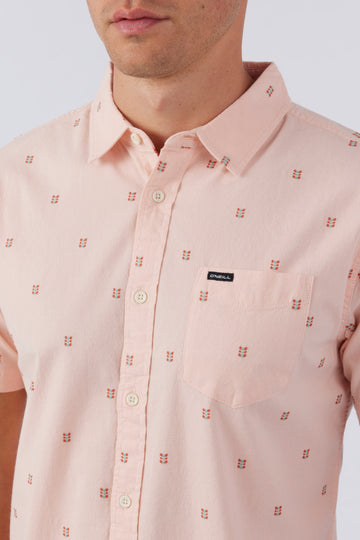 Quiver Stretch Dobby Standard Shirt Pink Dust