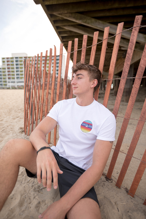 BETWEEN THE LINES SHORT SLEEVE TEE - WHITE