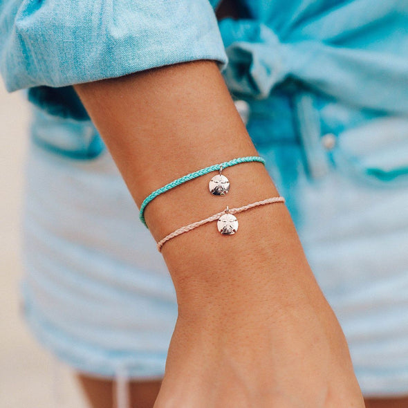 Pura Vida Sand Dollar Charm Bracelet - Seafoam