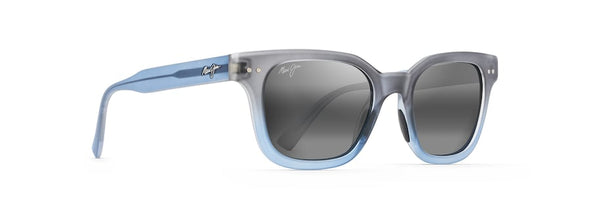 Shore Break Classic Sunglasses - Matte Blue and Grey/Neutral Grey Polarized