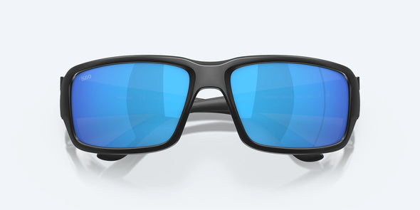 FANTAIL SUNGLASSES - BLACKOUT/POLARIZED BLUE MIRROR