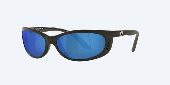 Fathom Sunglasses - Matte Black / Polarized Blue Mirror 580P