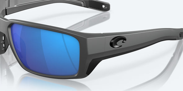 Fantail Pro Sunglasses - Matte Gray / Polarized Blue Mirror 580G