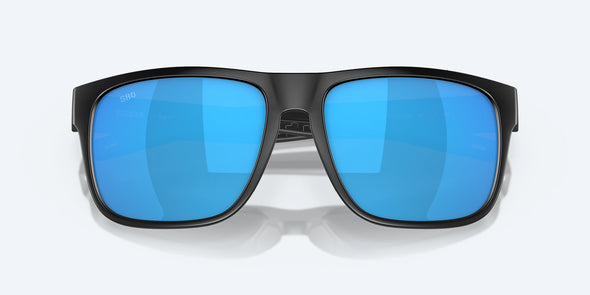 SPEARO XL SUNGLASSES - MATTE BLACK/POLARIZED BLUE MIRROR