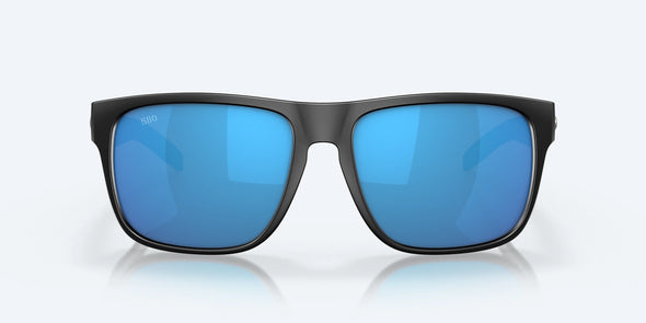 SPEARO XL SUNGLASSES - MATTE BLACK/POLARIZED BLUE MIRROR