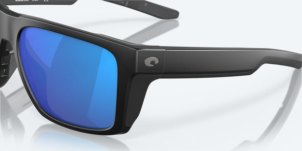 Lido Sunglasses - Matte Black / Polarized Blue Mirror 580G