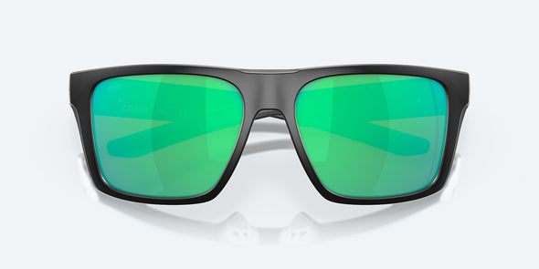 Lido Sunglasses - Matte Black / Polarized Green Mirror 580G