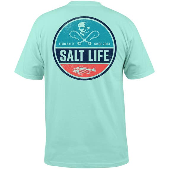 HIGH SEAS SHORT SLEEVE TEE - ARUBA BLUE