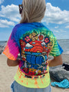 COASTAL EDGE EAST COAST SURFING CHAMPIONSHIP 2022 SHORT SLEEVE TEE - NEON RAINBOW