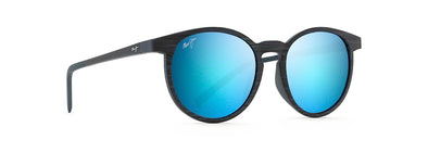 Kiawe Classic Sunglasses - Dark Navy Stripe/Blue Hawaii Polarized