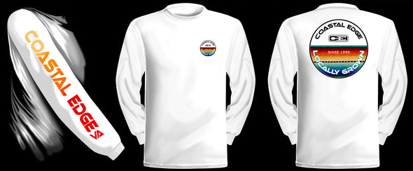 Coastal Edge Baja Blanket Long Sleeve T-Shirt White