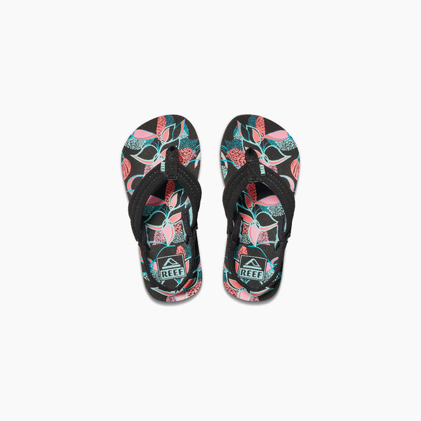 Little Kids Ahi Girl's Sandal Layered Floral