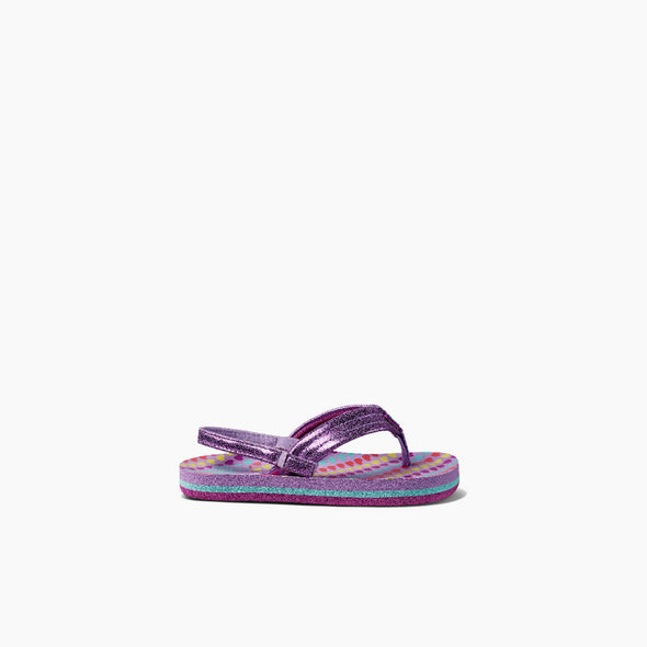 Little Kids Ahi Girl's Sandal Lavender Hearts