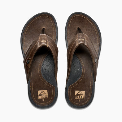 Pacific Men's Leather Sandal Dark Brown