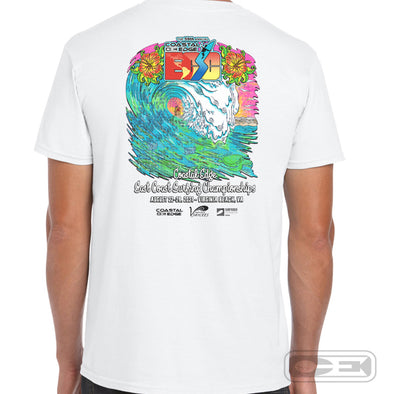 Coastal Edge East Coast Surfing Championship 2021 Short Sleeve T-Shirt - White