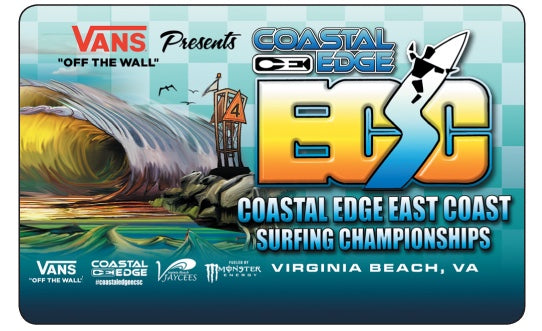Coastal Edge East Coast Surfing Championship Gift Card