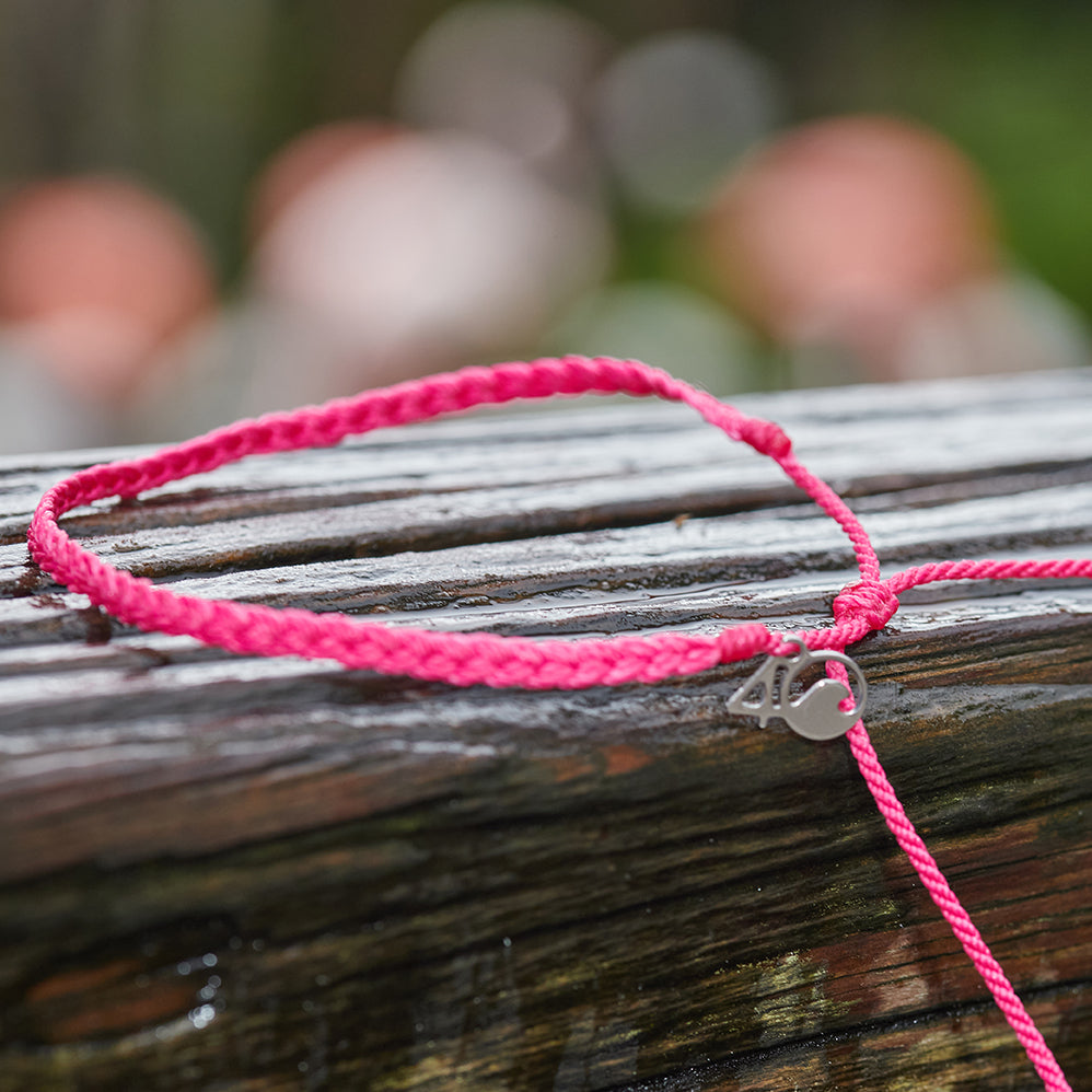 PINK FLAMINGO BRAIDED ANKLEY CoastalEdge2120