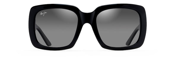 Two Step Fashion Sunglasses - Black Gloss/Neutral Grey Polarized