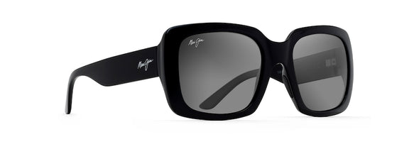 Two Step Fashion Sunglasses - Black Gloss/Neutral Grey Polarized