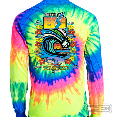Coastal Edge East Coast Surfing Championship 2020 L/S T-Shirt Neon Rainbow