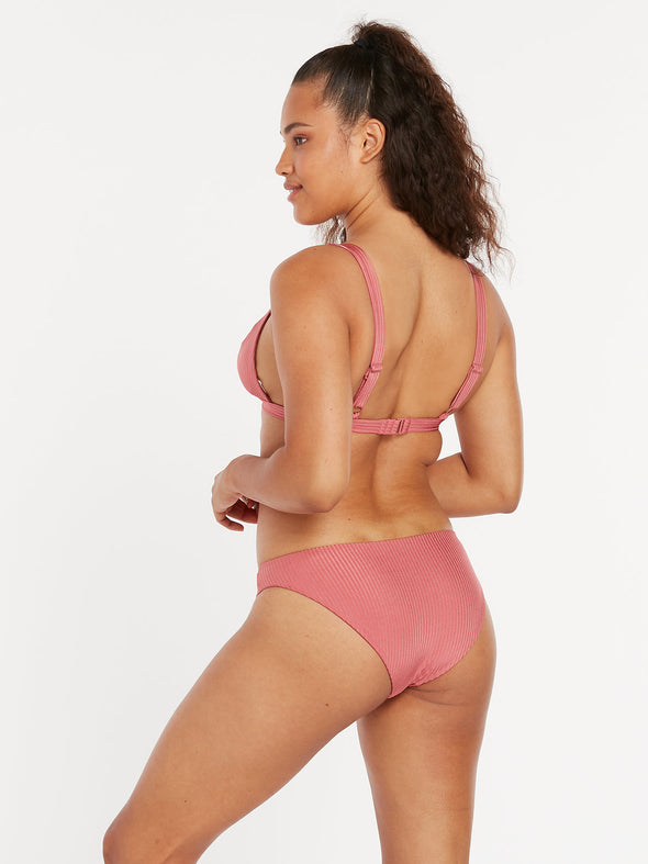SIMPLY RIB HIPSTER BOTTOMS - DUSTY ROSE