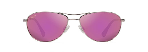 Baby Beach Aviator Sunglasses - Rose Gold/Maui Sunrise Polarized