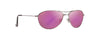 Baby Beach Aviator Sunglasses - Rose Gold/Maui Sunrise Polarized