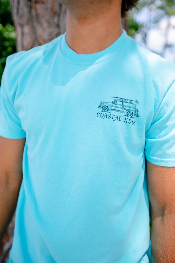 CHASING SUMMER SHORT SLEEVE TEE - LAGOON