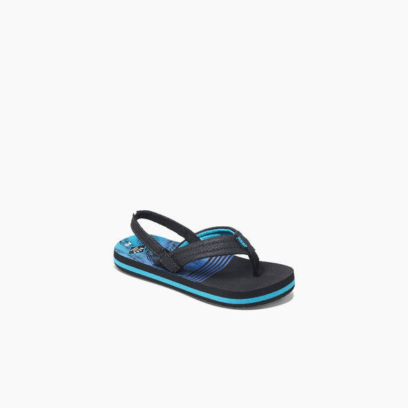 Little Kids Ahi Boy's Sandal Aqua Palms