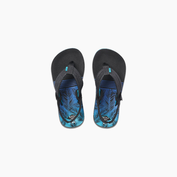 Little Kids Ahi Boy's Sandal Aqua Palms