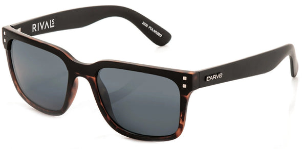 RIVALS SUNGLASSES - MATTE TORT/POLARIZED GREY