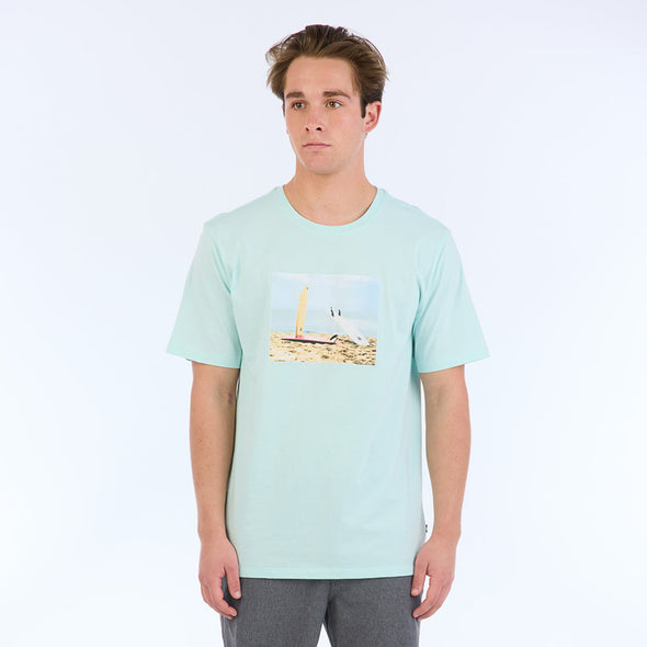 PUERTO NUEVO SUPER SOFT SHORT SLEEVE TEE - SKY BLUE