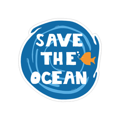 SAVE THE OCEAN SMALL STICKER