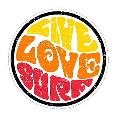Live Love Surf Large Sticker