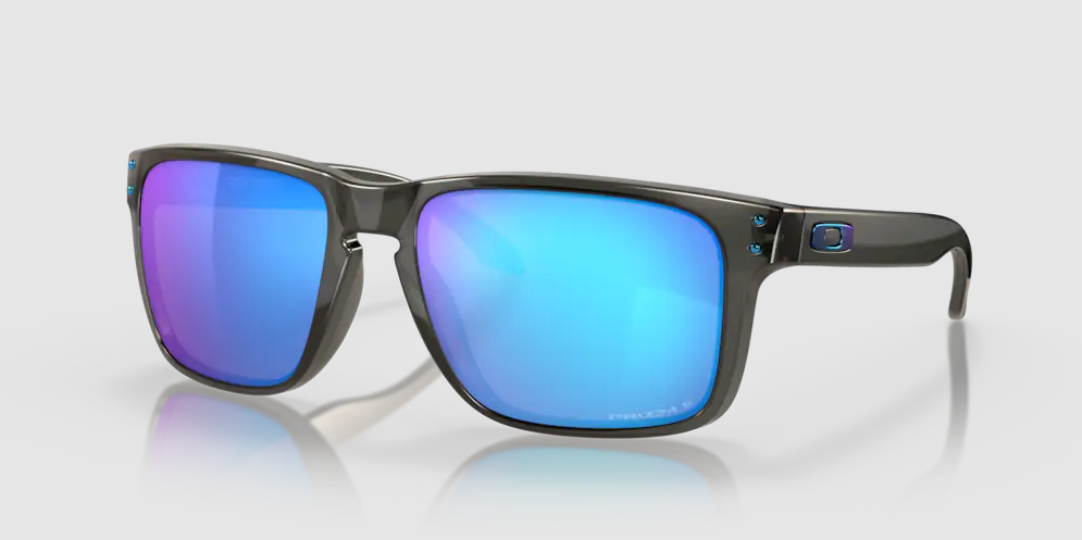 Oakley Men's Holbrook Sunglasses - Grey Smoke Frame - Prizm Sapphire Polarized Lenses - XL