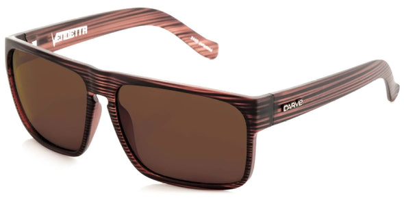 VENDETTA SUNGLASSES - MATTE BROWN STRIPE/POLARIZED BRONZE