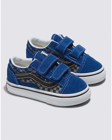 Old Skool Toddlers - Reflective Flame/True Blue