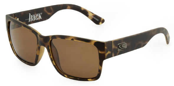 HACK SUNGLASSES - MATTE TORT/POLARIZED BROWN