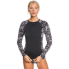 WOMENS ROXY FITNESS LONG SLEEVE LYCRA PRINTED