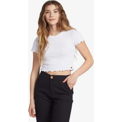 Sunny Side Cropped Lettuce Edge Top