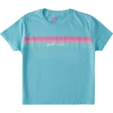 GIRLS B BARBIE STRIPE BF CREW RG TEE