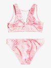 Girl's Colors Reflection Crop Top Set