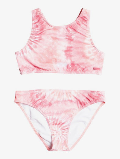 Girl's Colors Reflection Crop Top Set