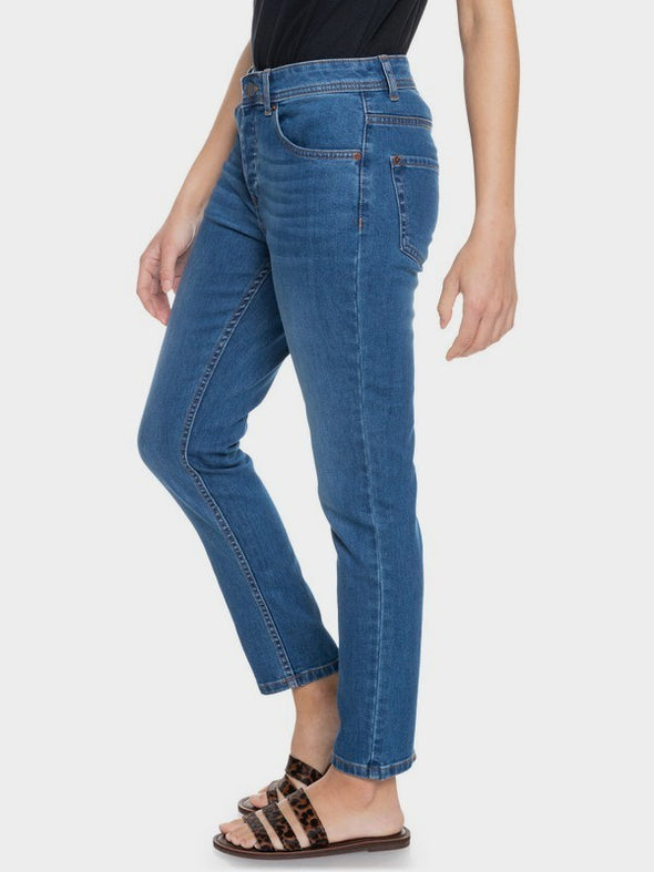 Women's Cool Memory Fixed Waist Denim Pants